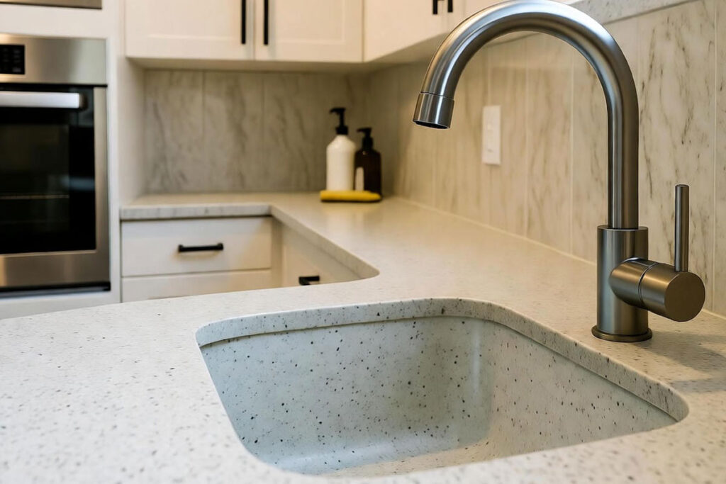 سینک گرانیتی برای آشپزخانه کوچک
