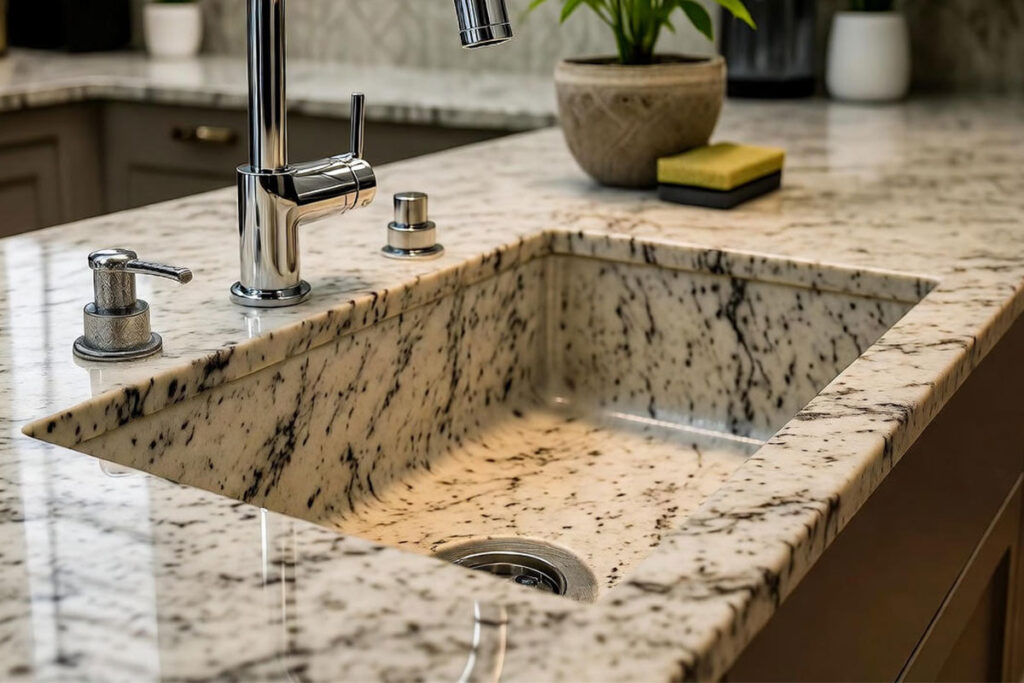 تفاوت سینک گرانیتی مات با براق